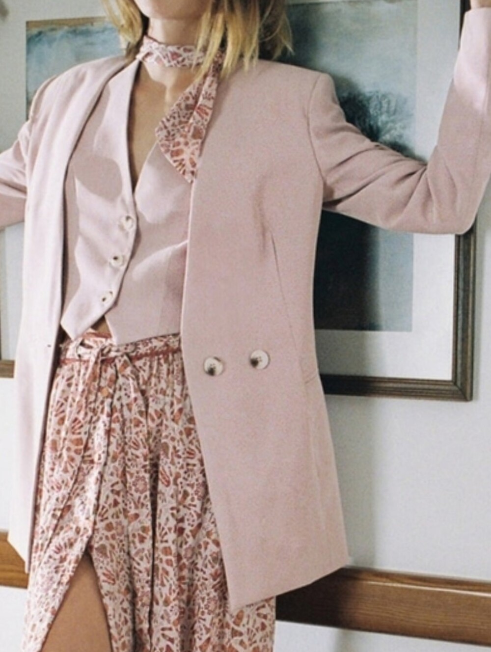 Sabina Musayev Breena Jacket in Smoked Rose